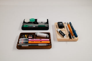 The Solid Walnut Desk Tray That Actually Feels Like Furniture