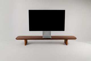 solid walnut desk shelf monitor riser handcrafted Colorado