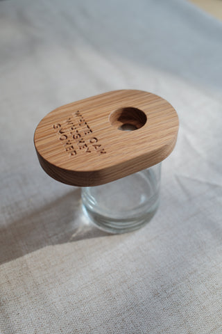 White Oak Whiskey Smoker | Handmade Solid Oak Cocktail Smoker